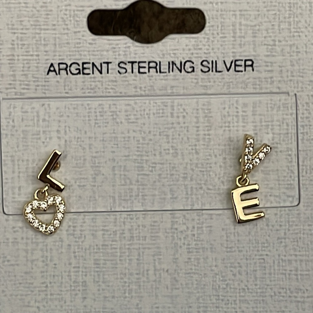 New 14k gold 925 earrings